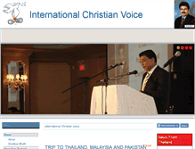 Tablet Screenshot of internationalchristianvoice.com